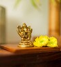 Ganesh Gold & Yellow Brass Idol
