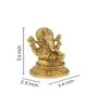 Ganesh Gold Brass Idol