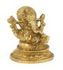 Ganesh Gold Brass Idol