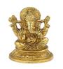 Ganesh Gold Brass Idol