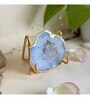Ganesh Ji Metal Holder with Blue Agate