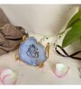 Ganesh Ji Metal Holder with Blue Agate