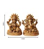 Ganesh Laxmi With Sun Brass Religious Idol