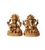 Ganesh Laxmi With Sun Brass Religious Idol