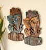 Ganesh Wooden Fiber Wall Art