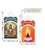 Set of 2  Buddha Wooden Wall Hanging