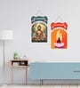 Set of 2  Buddha Wooden Wall Hanging