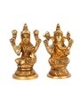 Ganesha & Lakshmi Ji Brass Religious Idol