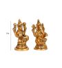 Ganesha & Lakshmi Ji Brass Religious Idol