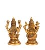 Ganesha & Lakshmi Ji Brass Religious Idol