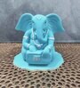 Ganesha Blue Polyresin Ganesha Idol