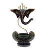 Ganesha Brown Garfield Metal Table Tea Light Holder