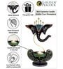 Ganesha Brown Garfield Metal Table Tea Light Holder
