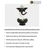 Ganesha Brown Garfield Metal Table Tea Light Holder