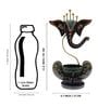 Ganesha Brown Garfield Metal Table Tea Light Holder