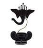 Ganesha Brown Garfield Metal Table Tea Light Holder