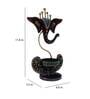 Ganesha Brown Garfield Metal Table Tea Light Holder