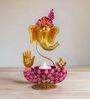 Ganesha Gold Metal Table Tea Light Holder