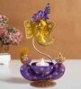 Ganesha Gold Metal Table Tea Light Holder