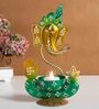 Ganesha Gold Metal Table Tea Light Holder