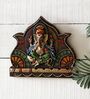 Ganesha Inside Lotus Fiber Wall Art