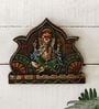 Ganesha Inside Lotus Fiber Wall Art