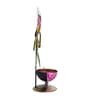 Ganesha Magenta Metal Table Tealight Candle Holders