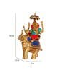 Ganesha On Elephant Brass Religious Idol