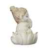 Ganesha on Lotus Idols-Set of 2