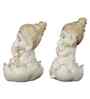 Ganesha on Lotus Idols-Set of 2