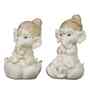 Ganesha on Lotus Idols-Set of 2
