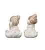 Ganesha on Lotus Idols-Set of 2