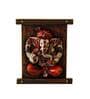 Ganesha On Meditation Wooden Fiber Wall Art
