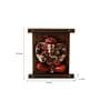 Ganesha On Meditation Wooden Fiber Wall Art
