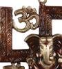 Ganesha On Swastika Wall Hanging