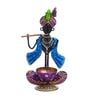 Ganesha Purple Metal  Table Tea Light Holder