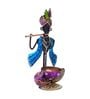 Ganesha Purple Metal  Table Tea Light Holder