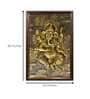 Ganesha Relief Wall Mural In Golden