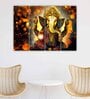 Lord Ganesha Gold Wooden Frame Art Panel Set of 4