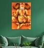 Lord Ganesha Brown Wood Framed Spiritual Art Panel Set of 4