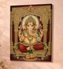 Ganesha Tanjore Stretched Canvas Painting