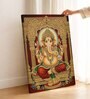 Ganesha Tanjore Stretched Canvas Painting