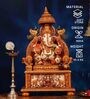 Ganesha Traditional Stone Multicolour Religious Idol