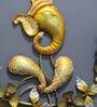 Iron Golden Lord Ganesha Wall Art With LED