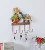 Ganesha With Elephant  Multicolour Iron  Key Holder