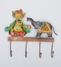Ganesha With Elephant  Multicolour Iron  Key Holder