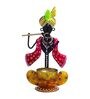 Ganesha Yellow Metal Table Tealight Holder