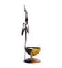 Ganesha Yellow Metal Table Tealight Holder