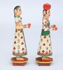Gangor
Handpainted ( Set Of 2) Multicolour Wood Showpiece