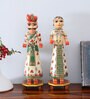 Gangor
Handpainted ( Set Of 2) Multicolour Wood Showpiece